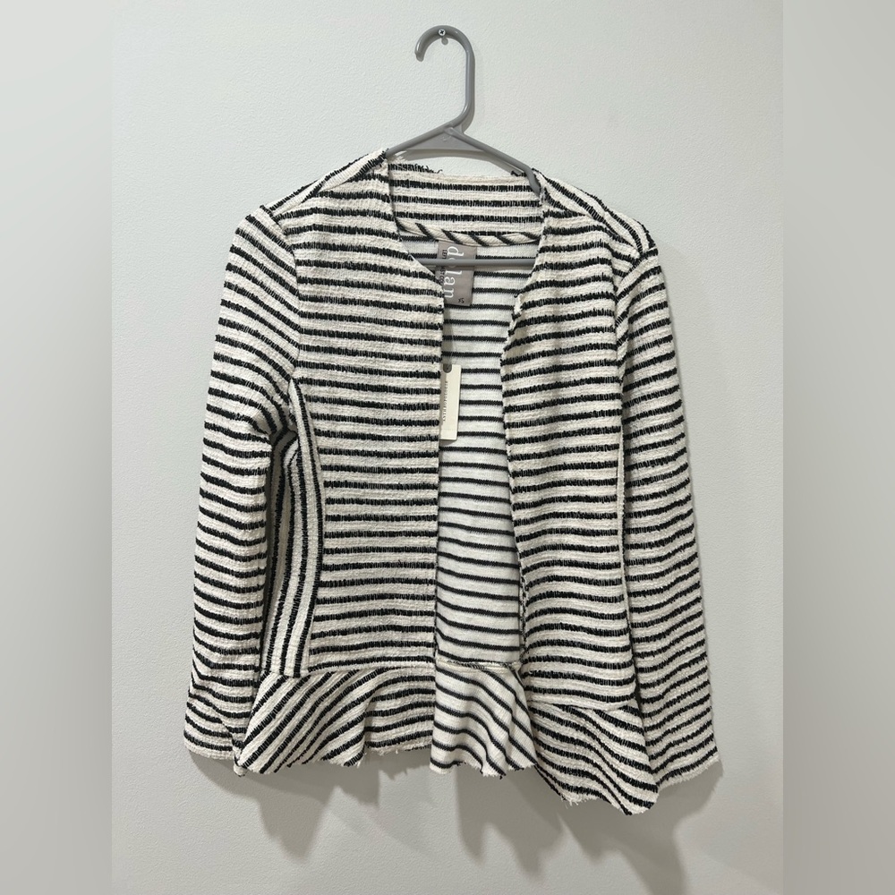 NWT!!! Anthropologie peplum hem blazer size XS